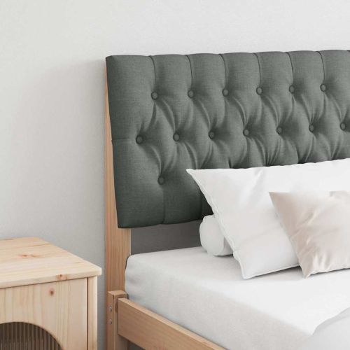 Тапицирана табла Тъмен сив 180 cm Солидно борово дърво