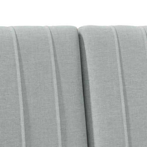 Тапицирана табла Светлосиво 150 cm Солидно борово дърво