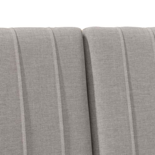 Тапицирана табла Таупе 120 cm Солидно борово дърво