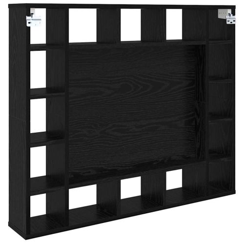 Шкаф с огледало Черния дъб 91 x 15 x 76,5 см