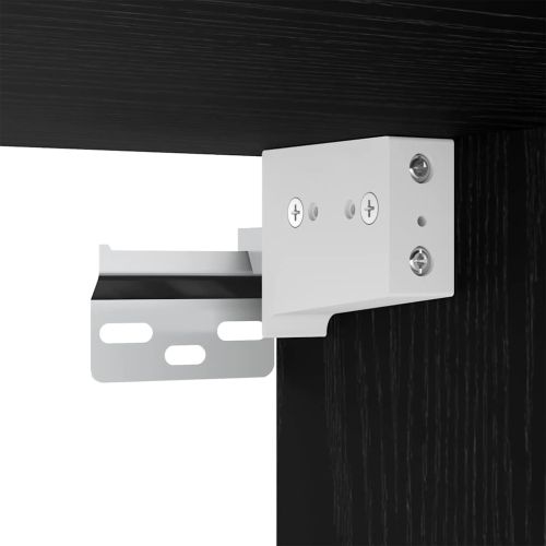 Шкаф с огледало Черния дъб 91 x 15 x 76,5 см