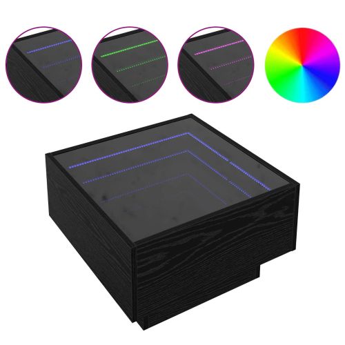 Масичка за кафе Черен дъб 50 x 50 x 30 см Инженерно дърво