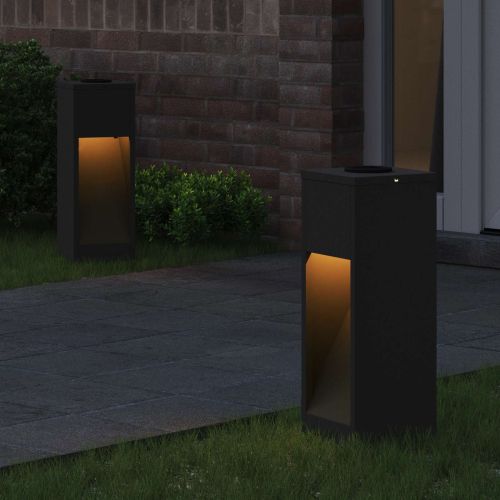 Слънчев LED светлинен указател 2 pcs Черно