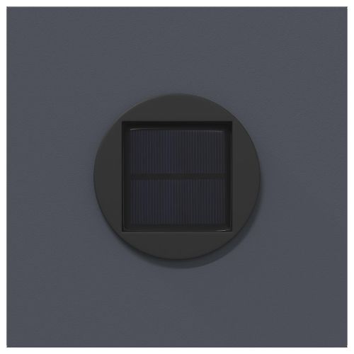 Соларна LED светлина за пътека 2 бр. Топло бяло 18 x 18 x 50 см