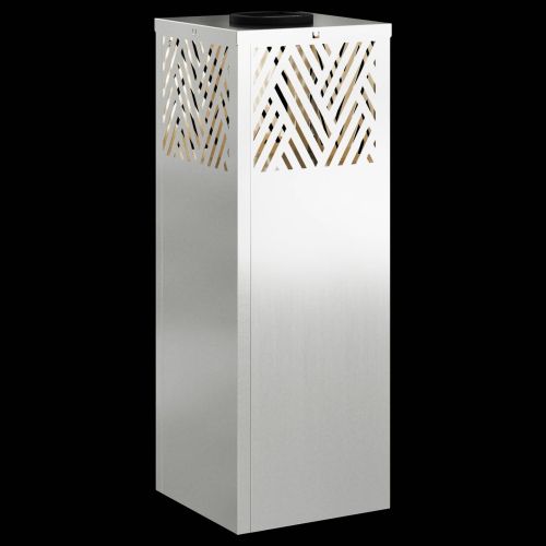 Соларна LED светлина за пътека 2 pcs Сребрист Галванизирана