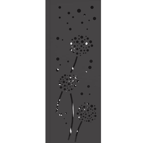 Соларна LED светлина за пътека 2 pcs Черно