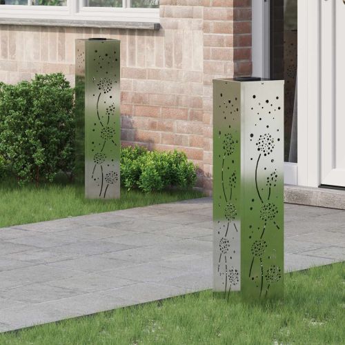 Соларна LED светлина за пътека 2 pcs Ръждясало Галванизирана