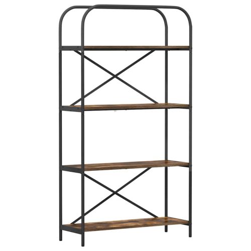 Рафт за книги Димян дъб 80 x 30 x 146 см Инженерно дърво