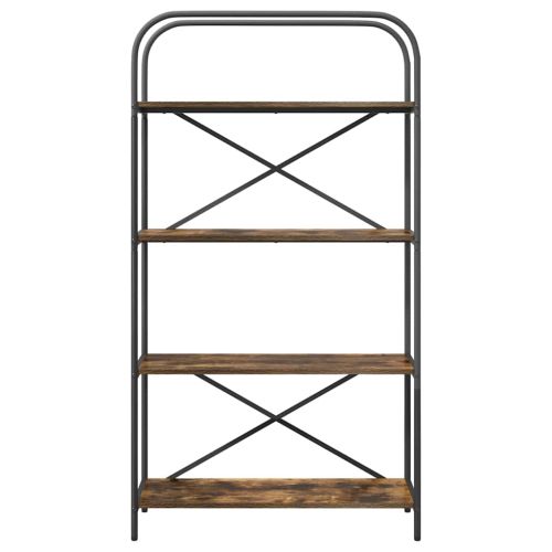 Рафт за книги Димян дъб 80 x 30 x 146 см Инженерно дърво