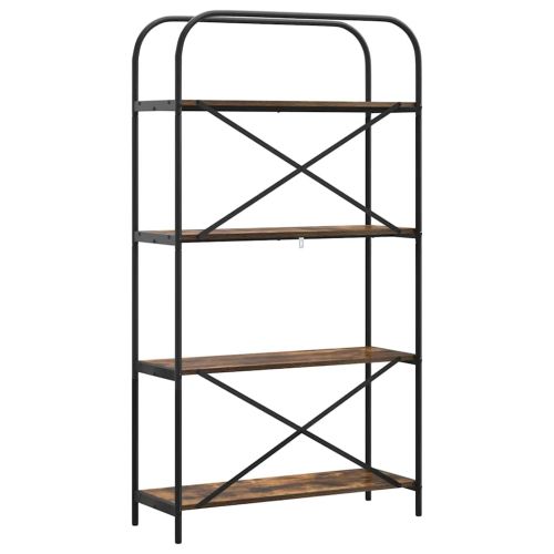 Рафт за книги Димян дъб 80 x 30 x 146 см Инженерно дърво