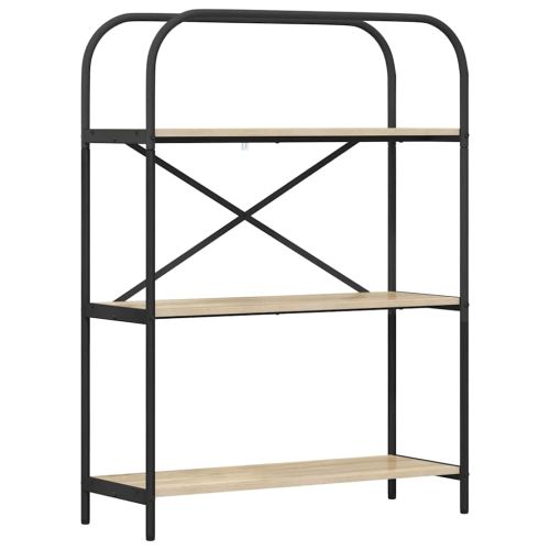 Рафт за книги Сонома дъб 80 x 30 x 109 см Инженерно дърво