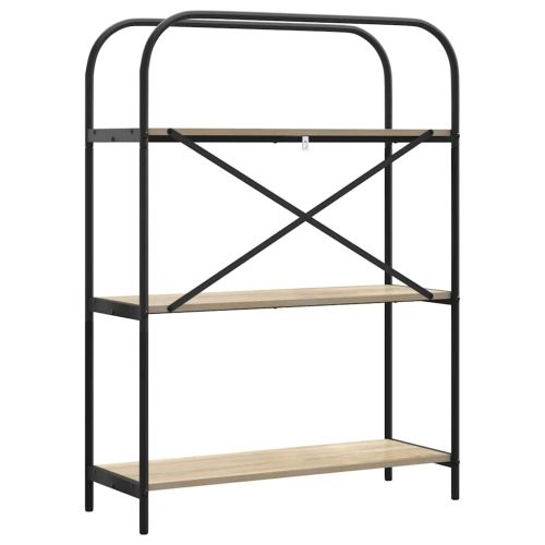 Рафт за книги Сонома дъб 80 x 30 x 109 см Инженерно дърво