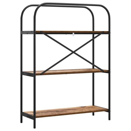 Рафт за книги Старо дърво 80 x 30 x 109 см Инженерно дърво