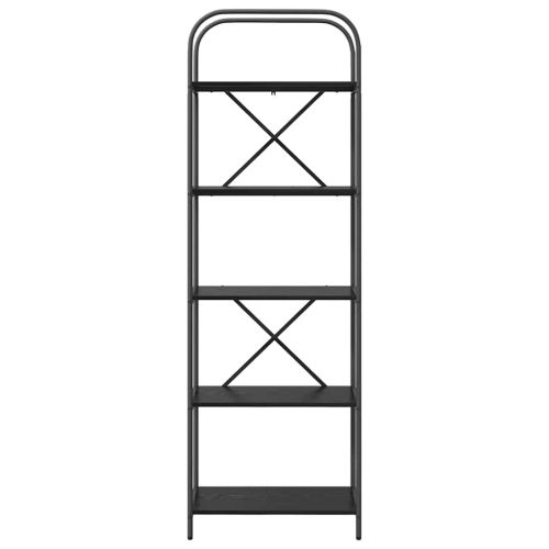 Рафт за книги Черния дъб 60 x 30 x 183 см Инженерно дърво