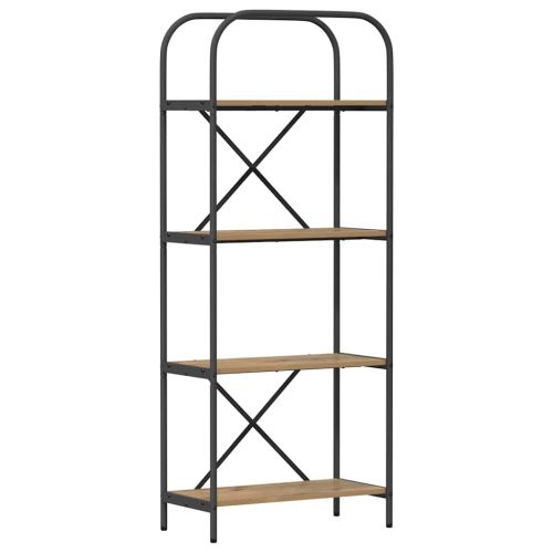 Рафт за книги Дъб 60 x 30 x 146 см Инженерно дърво