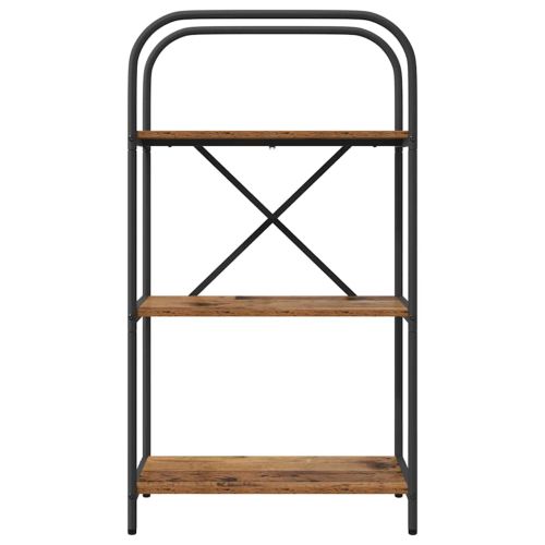 Рафт за книги Старо дърво 60 x 30 x 109 см Инженерно дърво