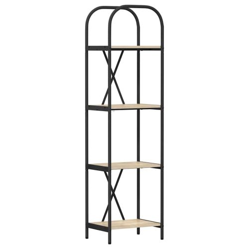 Рафт за книги Сонома дъб 40 x 30 x 146 см Инженерно дърво