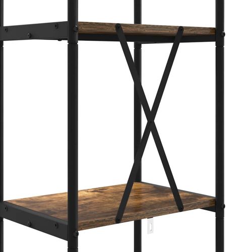 Рафт за книги Димян дъб 40 x 30 x 146 см Инженерно дърво