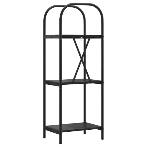 Рафт за книги Черния дъб 40 x 30 x 109 см Инженерно дърво