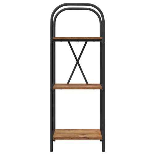 Рафт за книги Старо дърво 40 x 30 x 109 см Инженерно дърво