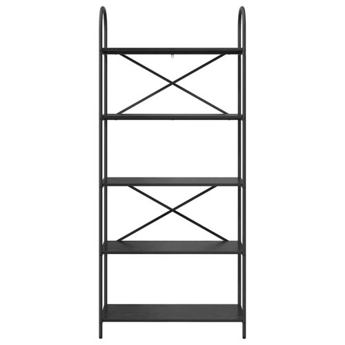 Рафт за книги Черния дъб 80 x 30 x 183 см Инженерно дърво