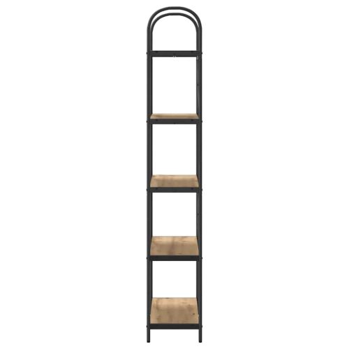 Рафт за книги Дъб 80 x 30 x 183 см Инженерно дърво