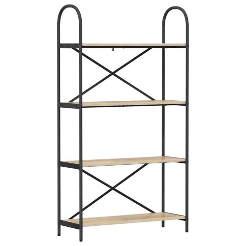 Рафт за книги Сонома дъб 80 x 30 x 146 см Инженерно дърво