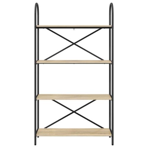 Рафт за книги Сонома дъб 80 x 30 x 146 см Инженерно дърво