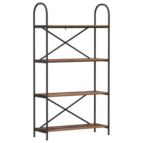 Рафт за книги Старо дърво 80 x 30 x 146 см Инженерно дърво