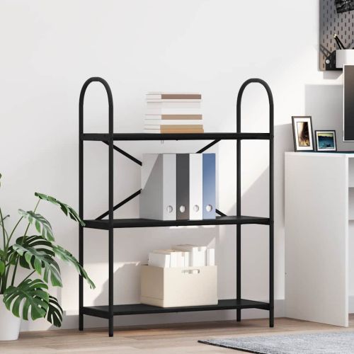 Рафт за книги Черния дъб 80 x 30 x 109 см Инженерно дърво