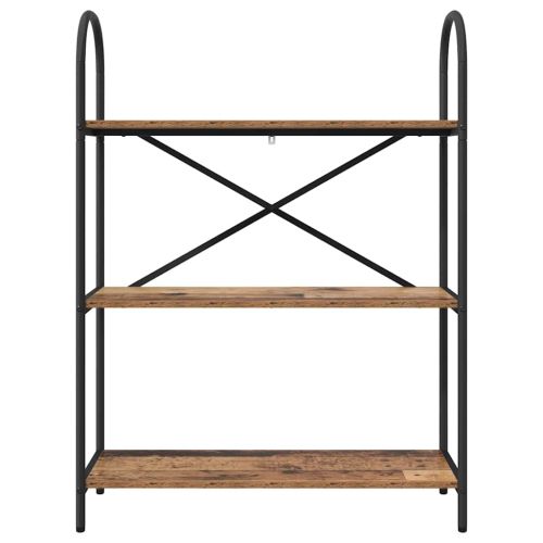 Рафт за книги Старо дърво 80 x 30 x 109 см Инженерно дърво