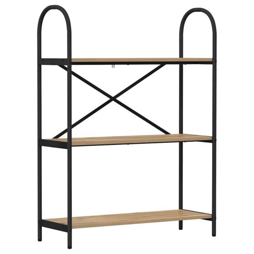 Рафт за книги Дъб 80 x 30 x 109 см Инженерно дърво