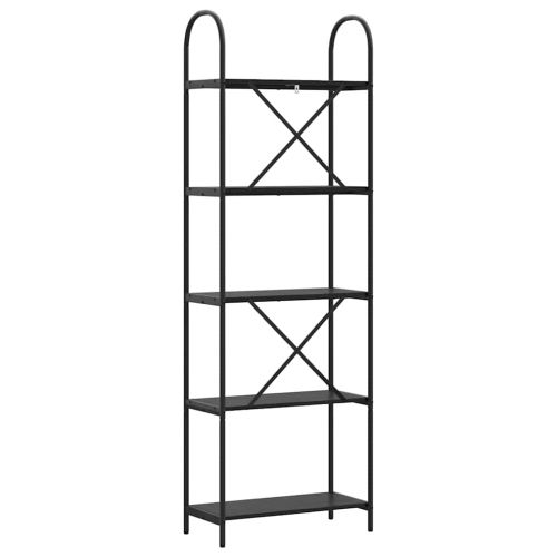 Рафт за книги Черния дъб 60 x 30 x 183 см Инженерно дърво