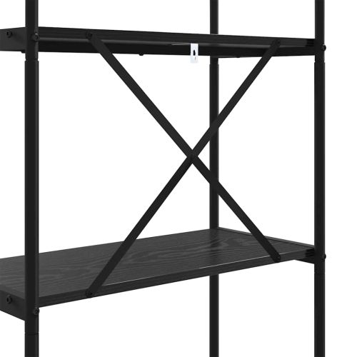 Рафт за книги Черния дъб 60 x 30 x 183 см Инженерно дърво