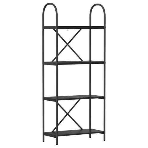 Рафт за книги Черния дъб 60 x 30 x 146 см Инженерно дърво