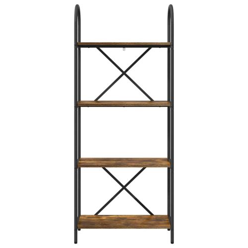 Рафт за книги Димян дъб 60 x 30 x 146 см Инженерно дърво