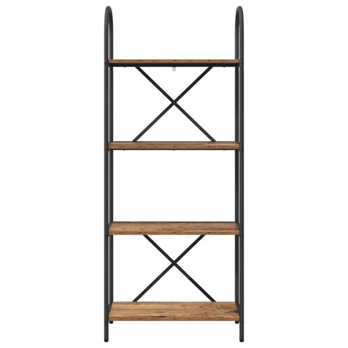 Рафт за книги Старо дърво 60 x 30 x 146 см Инженерно дърво