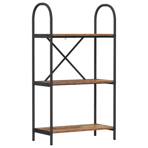 Рафт за книги Старо дърво 60 x 30 x 109 см Инженерно дърво