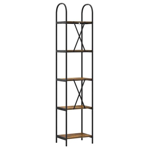 Рафт за книги Димян дъб 40 x 30 x 183 см Инженерно дърво