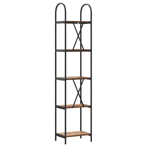 Рафт за книги Старо дърво 40 x 30 x 183 см Инженерно дърво