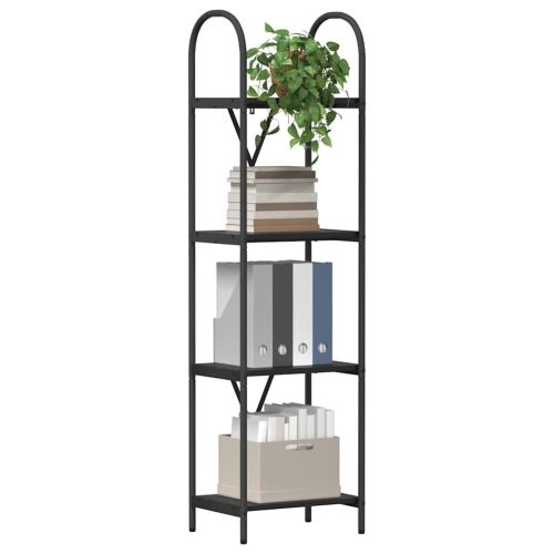 Рафт за книги Черния дъб 40 x 30 x 146 см Инженерно дърво