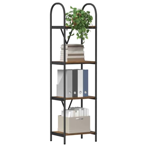 Рафт за книги Димян дъб 40 x 30 x 146 см Инженерно дърво