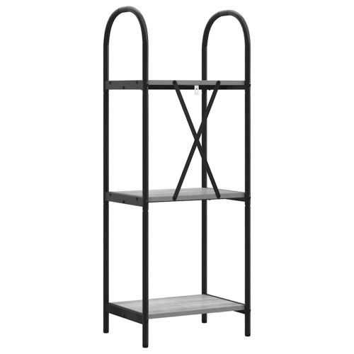 Рафт за книги 3 нива 40 x 30 x 109 см Инженерна дървесина