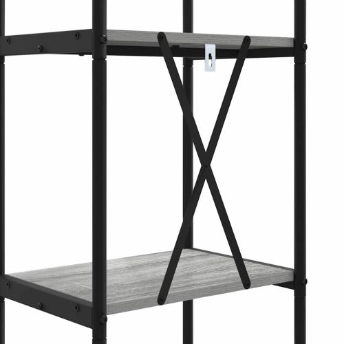 Рафт за книги 3 нива 40 x 30 x 109 см Инженерна дървесина
