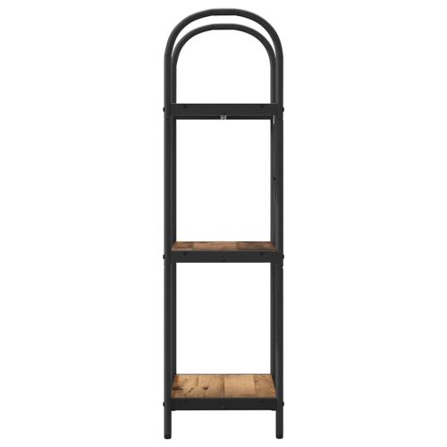 Рафт за книги Старо дърво 40 x 30 x 109 см Инженерно дърво