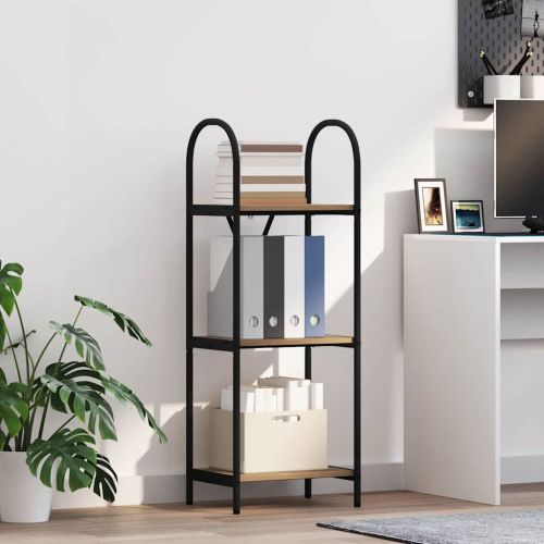 Рафт за книги Дъб 40 x 30 x 109 см Инженерно дърво