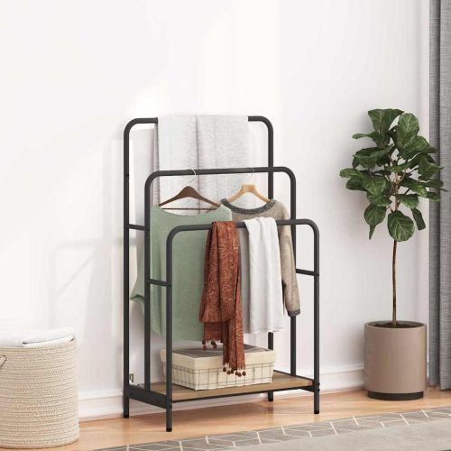 Стойка за дрехи с рафт Дъб 60 x 30 x 100,5 см Инженерно дърво