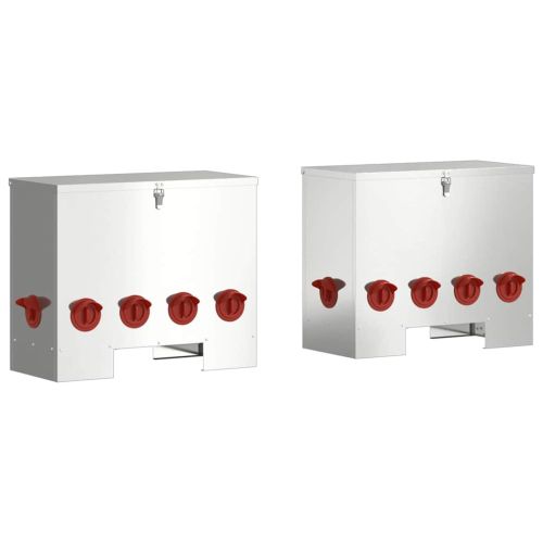 Кокошарник 2 pcs Сребрист 60,5 x 29 x 51 см