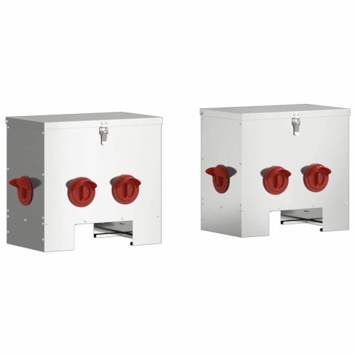 Кокошарник 2 pcs Сребрист 40,5 x 25 x 38 см