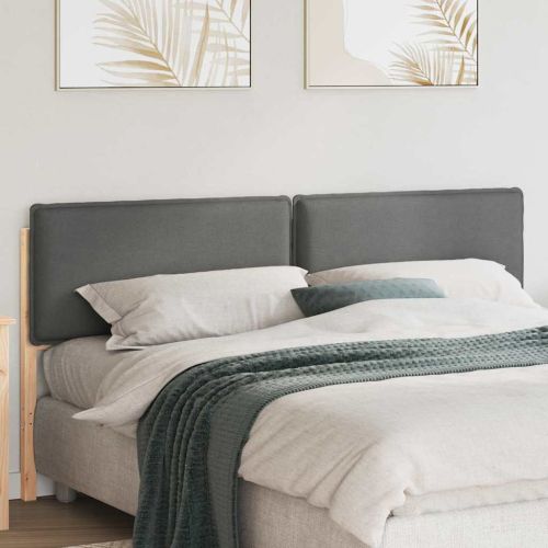 Тапицирана табла с таблото Естествено и светло сиво 200 cm